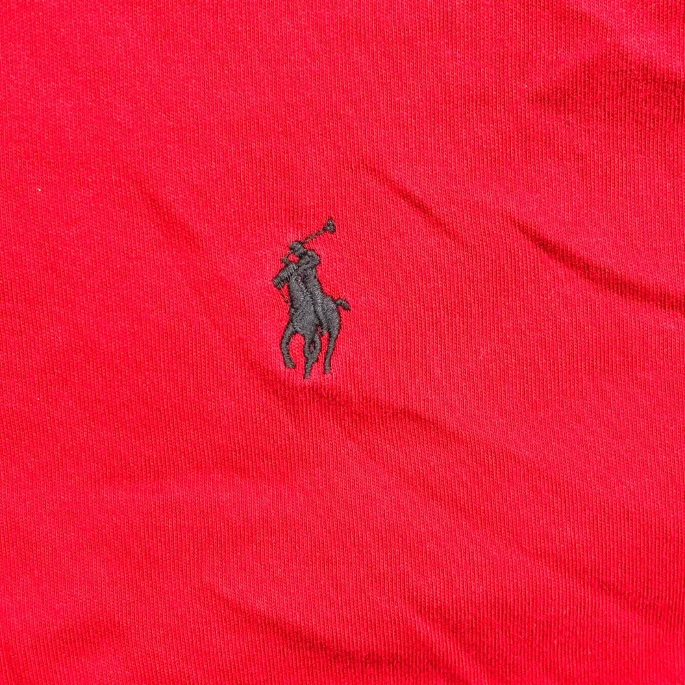 Polo Ralph Lauren Mens XL Red Long Sleeve Cotton Polo Shirt Pony Logo